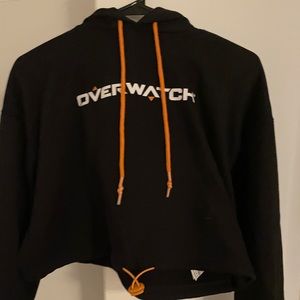 Over watch crop hoodie